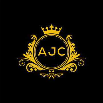 Initial AJC Letter Linked Logo for business and company identity. Modern AJC Letter Logo Vector Template with modern trendy golden logo.
