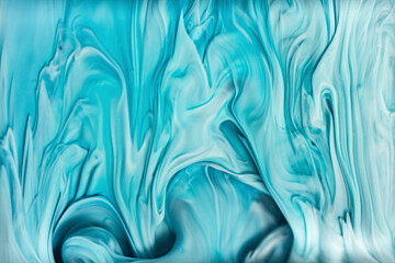 Abstract swirls of blue and white mimic ocean waves beautifully
