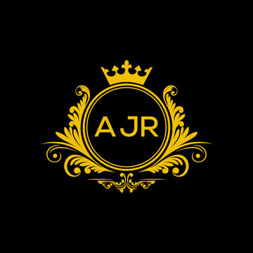 Initial AJR Letter Linked Logo for business and company identity. Modern AJR Letter Logo Vector Template with modern trendy golden logo.
