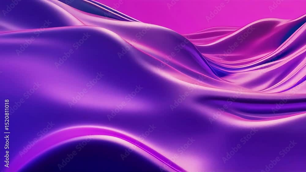 Poster abstract purple fluid waves: dynamic 3d animation