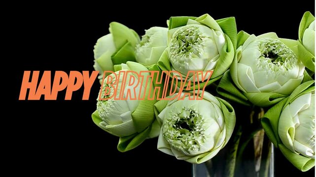 BUON COMPLEANNO CON FIORI