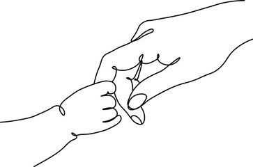 Guiding Hand, Tiny Grip: A Symbol of Parental Love