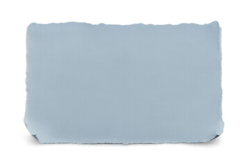 Obraz premium Light blue blank ripped piece of paper with transparent background, creating a simple yet versatile design element