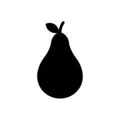 Pear Icon Vector Flat and Clean Look Isolated