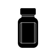 Pill Bottle Icon Vector Flat and Clean Look