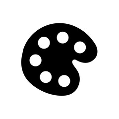 Palette Icon Vector Flat and Clean Look Isolated