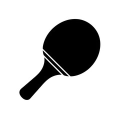 Ping Pong Paddle Icon Vector Flat and Clean Look