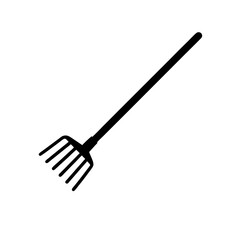 Rake Icon Vector Flat and Clean Look Isolated