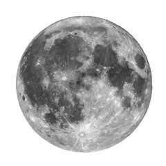 Full moon on PNG background