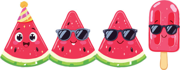 Four Cartoon Animal Silhouettes Design EPS file containing