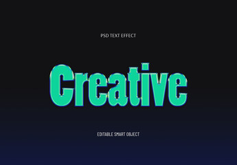 3D Creative Chrome Text Effect