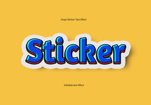 Colorful Bold Comic Fun Sticker Text Effect