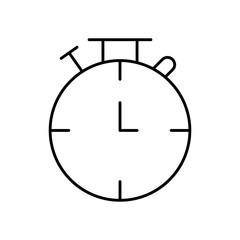 Chronometer Stopwatch Time Line Icon