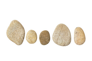 白バックの丸い小石素材