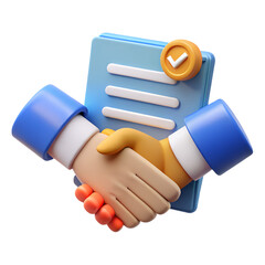 3D Handshake With Contract