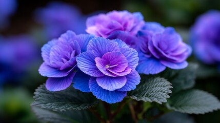 Vibrant Purple Flowers in Soft Natural Light