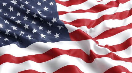 Obraz premium Celebrating flag day and memorial day with the american flag usa flag display in a vibrant environment