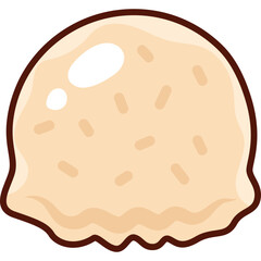 Ice Cream Scoop Illustration