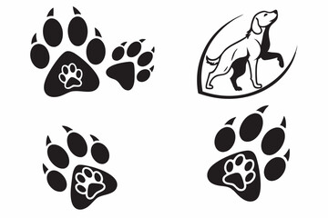 Fototapeta premium animal paw prints