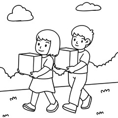 Helping Hands: Coloring Book on Caring and Sharing