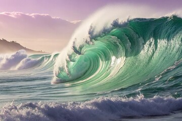 Smooth Minimalist Gradient Wave Background