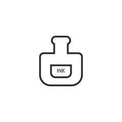 Fototapeta premium ink bottle icon