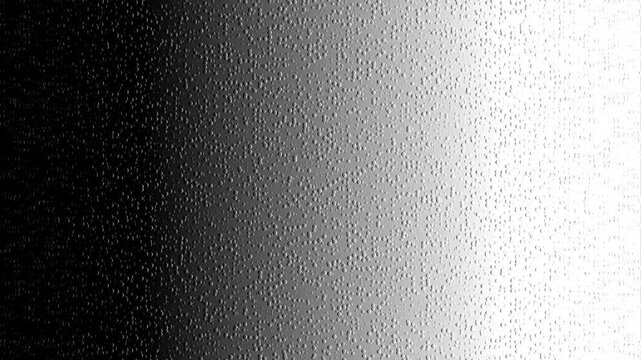 A grayscale abstract design showcasing a smooth left-to-right gradient from black to white, overlaid with an embossed pattern of circular bubble shapes