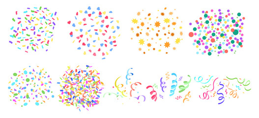 Confetti flat Original Set For Parties
