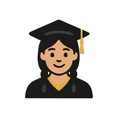 Graduation, final exam, school scroll, academic symbol, proud cap for vector design background, student success visual, university moment artwork, educational journey