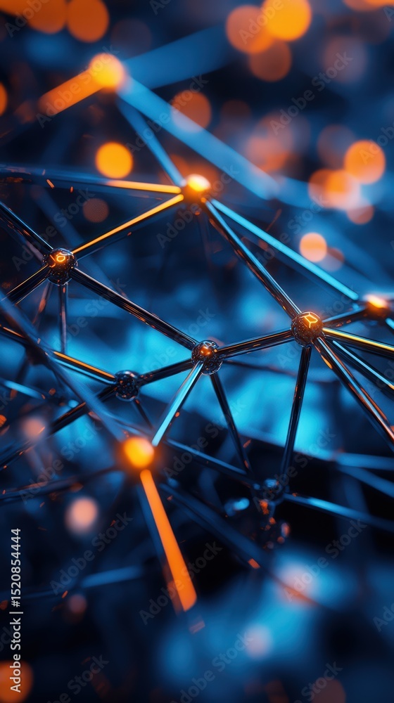 Poster interconnectedness: a digital network of data nodes with vibrant connectivity