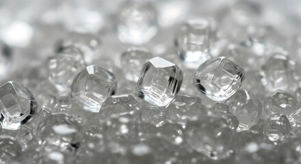 Rough Diamond Crystals Close Up