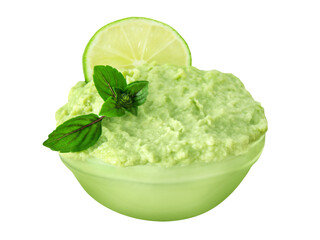 Avocado Guacamole  Hintergrund transparent PNG cut out