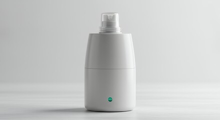 White bottle on white surface