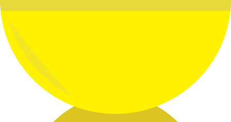 Yellow empty bowl design.