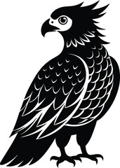 eagle cartoon isolated on white