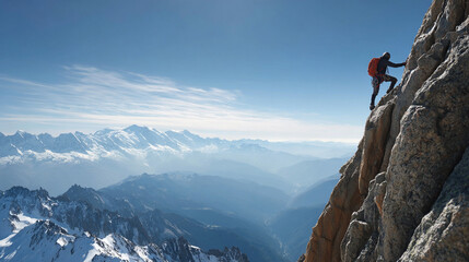 Mountain Climbing Adventure: Conquer the Summit in Breathtaking Alpine Landscape