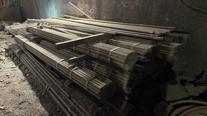 building site of prague new metro line D
