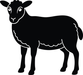 vector illustration of a sheep