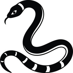 black snake vector illustration