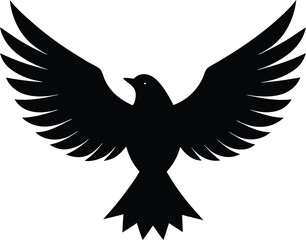 eagle with wings vector