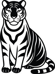 vector illustration of a tiger