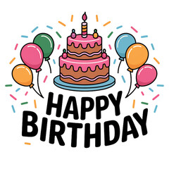 birthday card with cake