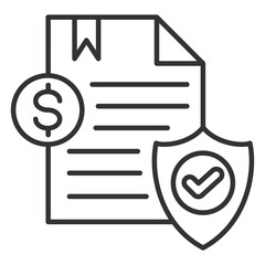 Insurance Policy Outline Icon
