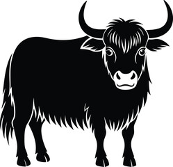 vector illustration of a cow