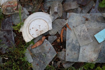 Discarded fragments a glimpse of neglect and environmental damage