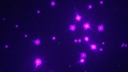 Microscopic image of purple cells