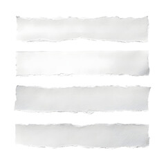 Paper Tear Borders Isolated on Transparent
