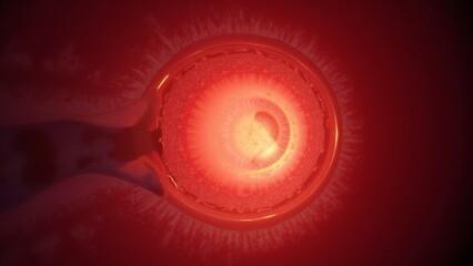Schematic diagram of eye lesions