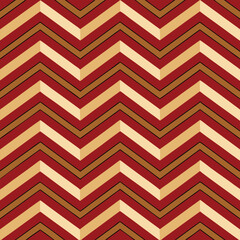 Pattern seamless chevron abstract wave background stripe gold luxury color and line. Geometric line vector. Christmas background.