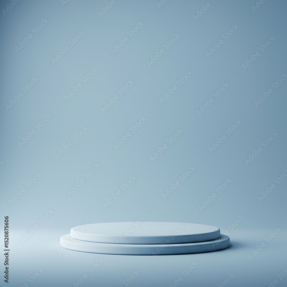 Poster empty light-gray podium with a simple, minimalist design, showcasing a neutral background. modern, t